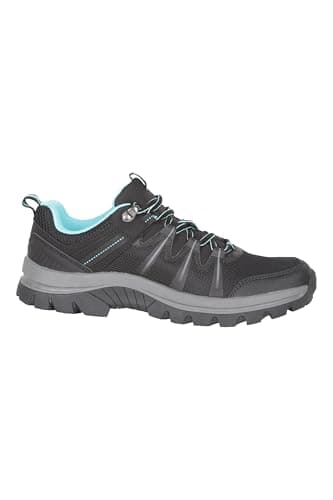 Mountain Warehouse Lomond Womens Outdoor Walking Shoes - Lightweight & Durable Footwear, Breathable, Mesh Lining - Spring Summer, Travelling, Hiking Black (Lomond) Adult Shoe Size 5 — view 2