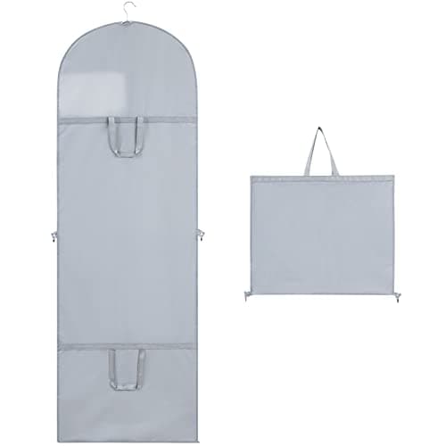 Niviy Wedding Dress Bag 60 x 180 cm, Long Dress Garment Cover with Handle