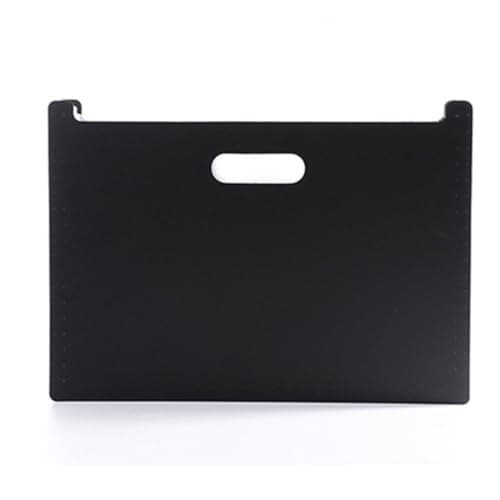 Generic File Organizer Expandable Folder for A4 Documents with 24 Compartments Lightweight Portable for Office School Home (Black)