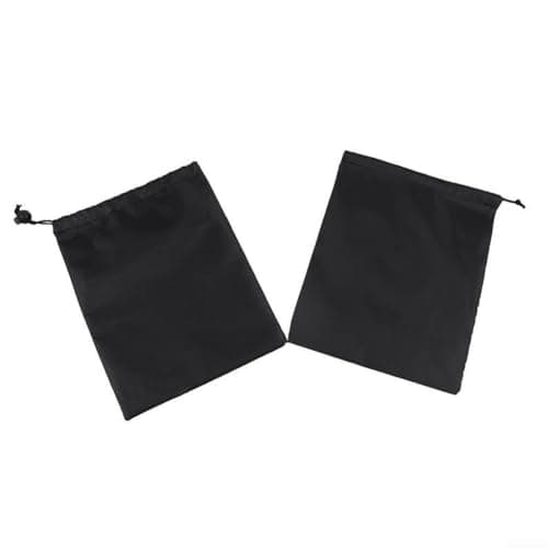 Waterproof Drawstring Bag 210D Oxford Cloth Storage Pouch Dustproof Travel Organizer for Cosmetics Jewelry Shoes Clothes Black(20 * 30cm) — view 4