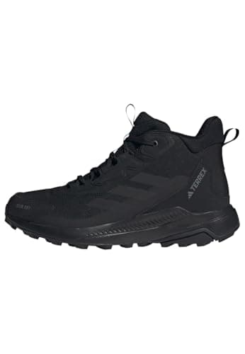 adidas Men's Terrex Anylander Mid RAIN.RDY Hiking Shoes, Core Black/Core Black/Grey Four, 9.5 UK