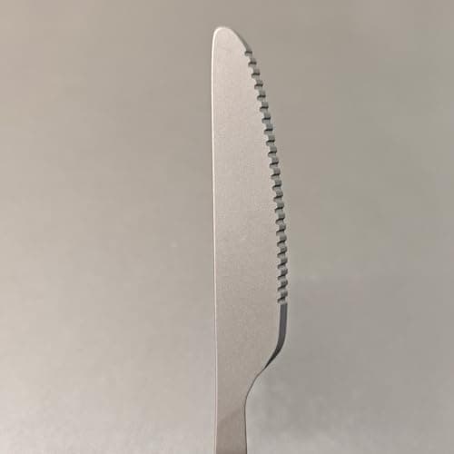 Dawn Deer Titanium Fork Spoon Knife Set - Camping Tongs | Ultralight Backpacking Utensils, Travel Cutlery Set, Heat-Resistant & Rustproof, Hiking Survival Gear (Spoon + Fork + Knife) — view 4