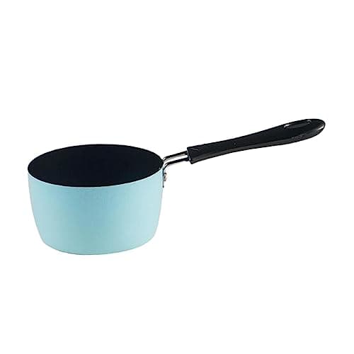 Baoblaze Milk Pan, Sauce Pan, Butter Melting Pot, Porridge Cooking Pot, Small Saucepan Soup Pot for Cooking Kitchen Breakfast, RV Travel Camping, Blue