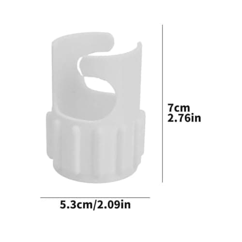 BODYA 3Pcs Water-Resistant Public Shower Push Button Lock Attachment for Swimming Pool Gym Camping Caravan, White — view 2