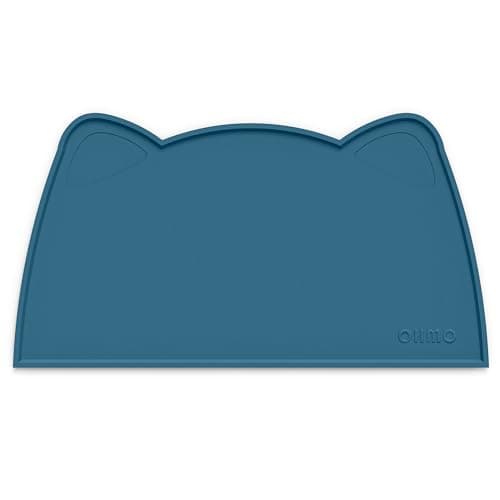 OHMO Silicone Cat Food Mat for Food&Water Bowls, 52x30cm, Teal