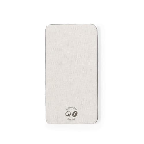 Sawfish Personalised Power Bank Mayer 5000mAh Portable Power Bank – Coffee Fibre & Recycled Cotton, Dual USB Outputs, USB-C Input/Output — view 3