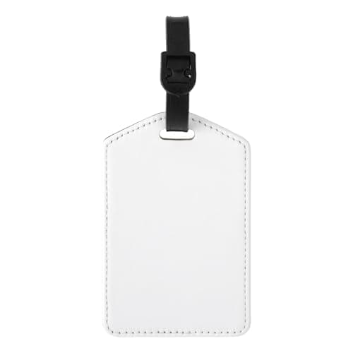 LA HUATE Personalised Photo Suitcase Tag, Faux Leather Luggage Tag, ID Tag, Address Tag, Name Tag for Travel Bag, Suitcase, Travel Accessories, Triangle — view 3