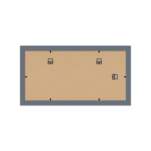 Grey Multi Photo Frame - Holds 3 x 6x4 Pictures, Family Collage Picture Frame for Wall Display, 8x16 Panoramic Frame Size, Pack of 1 — view 5