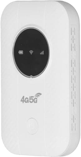 4G/5G Portable Mobile WiFi Hotspot Router, Unlocked Nano SIM Slot, LCD Screen Display, 300Mbps Wireless Internet Device for Car, Van, Motorhome & Caravan Road Trips