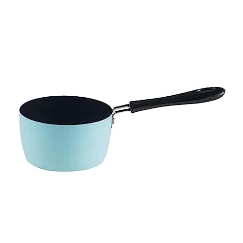 Baoblaze Milk Pan, Sauce Pan, Butter Melting Pot, Porridge Cooking Pot, Small Saucepan Soup Pot for Cooking Kitchen Breakfast, RV Travel Camping, Blue — view 2