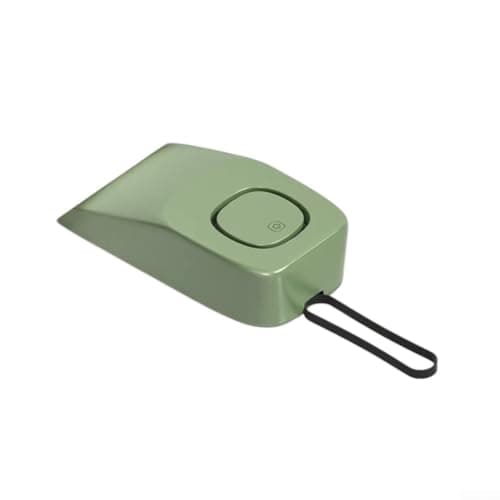 Rechargeable Door Stop Alarm 70dB with Adjustable Sensitivity - Vibration Triggered Wedge for Home Security Travel Safety Kit 10x5.1cm(Green)