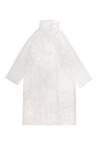Mountain Warehouse Packaway Clear Rain Jacket Off White M-L — view 2