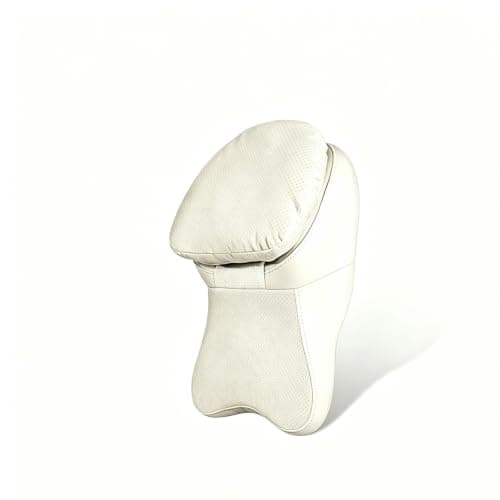 LiYaBaiHuo Car Neck Headrest Pillow for Lexus ES 350 2007-2026, Driving Seat Softness Travel Car Neck Pillow Fatigue Relief Ergonomic Design,D-Beige