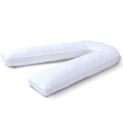 YORKSHIRE HOMEWARE Breathable 12Ft U Shaped Pillow With Air Mesh Sides | Full Body Nursing Maternity Pillows | Back, Neck, Hip, Belly Support Hypoallergenic Pillows With Zip Cover | Anti Allergic — view 6