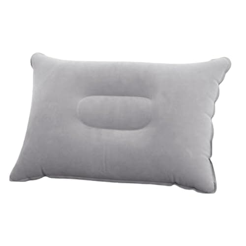 Inflatable Travel Pillow – 14.96 Inches Portable Air Cushion | Camping Air Sleep Support – 38x24cm PVC Flocking Lightweight 40g Ergonomic Lumbar Head Rest For Plane Car Home Relaxation — view 5