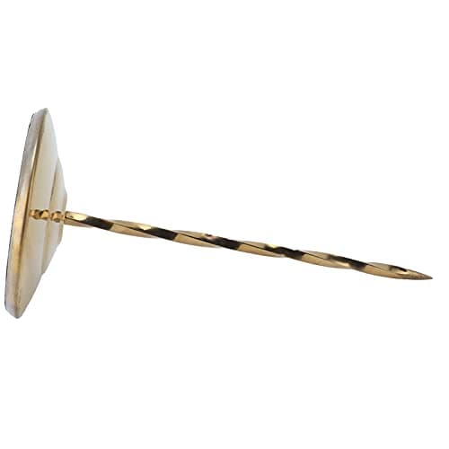 KENANLAN Receipt Holder, Thickened Non-Slip Stainless Steel Ticket Spike with Round Base for Restaurants, Bars, Kitchens (Golden Spiral Rod) — view 2