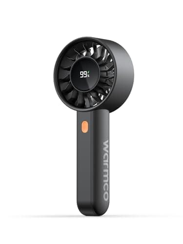 Warmco Portable Handheld Turbo Fan 5000mAh Rechargeable Personal Mini fan
