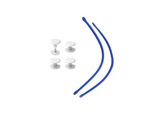 Replacement Straps for S/M Beach Bag, Replacement Handles with 4 Snaps for EVA Rubber Beach Bag, EVA Bag Strap Replacement, Small Rubber Beach Bag Repair Kit, Blueyed, S-M — view 3
