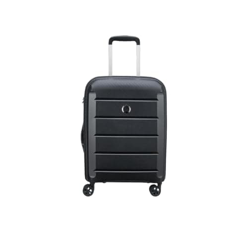 DELSEY Binalong Rigid Cabin Trolley 55 x 40 x 20 cm Expandable 4 Wheels – Black