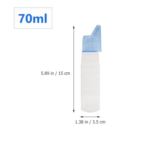 AKOOSY 70ml Empty Nose Spray Bottles ABS 6 Pack with Protective Cover — view 2