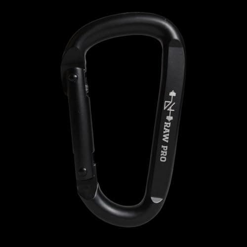 DanRaw Pro Heavy-Duty Black Carabiner Clips (2-Pack or 4-pack) Gym Accessory for Resistance Bands, Cable Machines, Weight Training & Gear Attachment – Durable, Design for Fitness & Home Workouts (4) — view 6