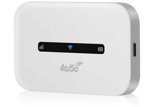 4G/5G Portable Wifi Travel Router,4G LTE WiFi Hotspot with SIM Card Slot,Pocket 4G Internet Hotspot Up To 10 Users for Travel Phone Computer Laptop,3000mAh Portable Travel Mobile WiFi