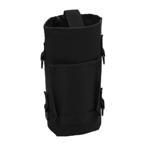 AMONIDA Magnetic Gym Bag Water Bottle Carrier with Shoulder Strap for Travel Fitness Black Polyester 1 Set — view 3