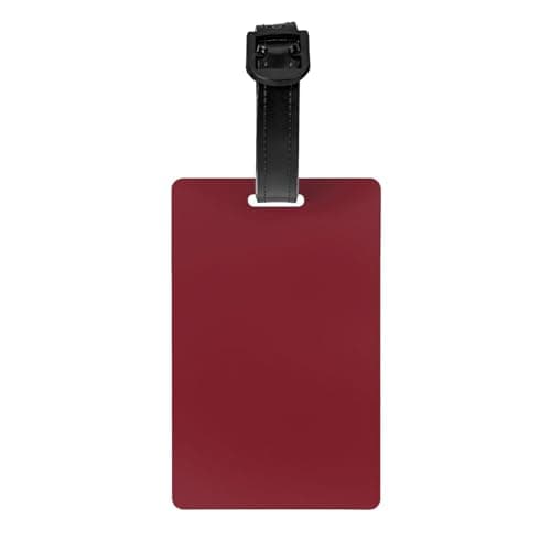 Luggage Tags Personalized Bag Tags for Suitcases, Travel and More Easy to Identify, Full-Print Design Burgundy Color