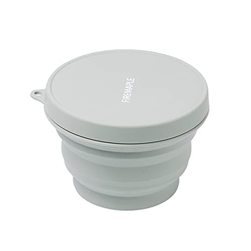 Fire-Maple Collapsible Camping Bowl | Portable Silicone Bowl with Lid | Hot-and-Cold Dinnerware for Backpacking Camping Travel Hiking (1000ml)