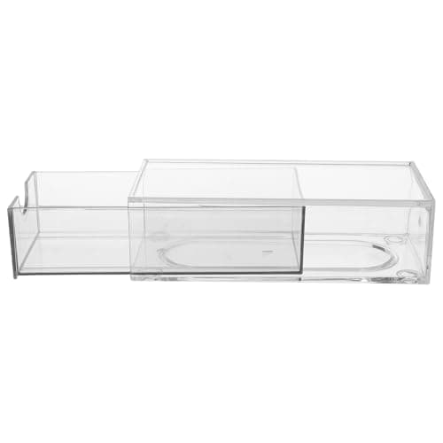 LOORGVEL Stackable Sunglasses Organizer Box with Drawer – Portable Eyeglass Storage Holder for Dust Protection, Desktop Display Case, Travel Eyewear Organizer