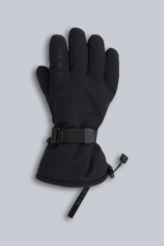 Animal Mens Edge Ski Gloves - Waterproof with PrimaLoft® Gold Insulation & Adjustable cuffs - Best for Spring Summer, Skiing, Snowboarding & Outdoors Jet Blac M — view 4