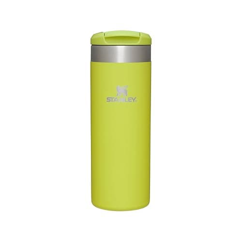 Stanley 1913 Aerolight Transit Travel Mug 0.47L - Keeps 6 Hours Hot - 8 Hours Cold - Dishwasher Safe - Leakproof - Car Cup Holder Compatible - Insulated Coffee Cup - Electric Yellow