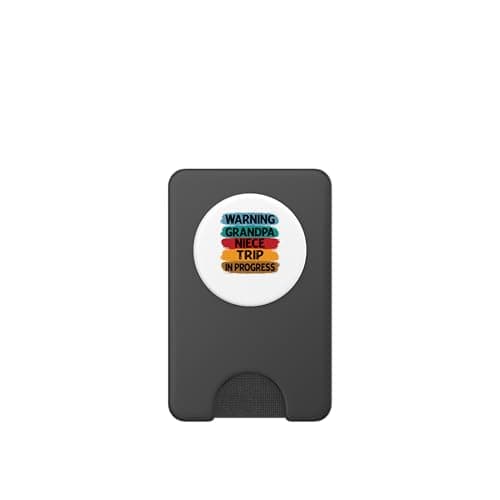 Warning Grandpa Niece Trip In Progress - Trip with Granny PopSockets PopWallet for MagSafe — view 2