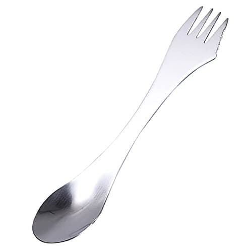 3 in 1 Spork Camping Cutlery, Stainless Steel Knife, Spoon, Fork for Travel Outdoor