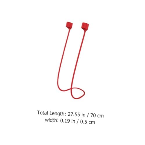 COMPUKAS 4pcs Silicone Magnetic Anti-lost Earphone Strap Cord, Soft Sport Neck Lanyard Rope, Wireless Headset Protector Compatible with True Wireless Earbuds, Multi-color Set for Outdoor — view 2