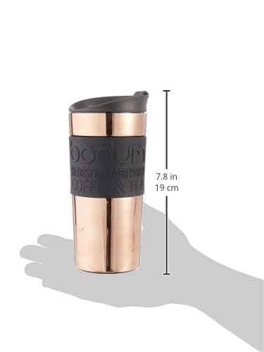 Bodum 11068-18S Travel Mug Vacuum Travel Mug, 0.35 l, flip lid, Copper — view 3