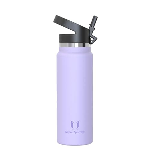 Sparrow Metal Water Bottle 1L Drinks Insulated Water Bottles with Straw