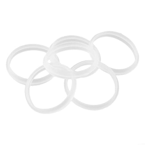 DystopiaWorld 6 Pack Silicone Lid Seal Rings for Hydration Water Bottles Compatible with Refillable Squeeze Bottle Series Leak Proof Replacement Gaskets — view 6