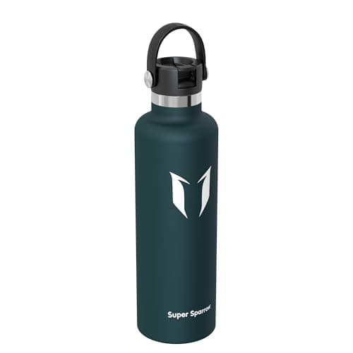 Sparrow Insulated Water Bottle 1L FlipFlow Metal Drinks Bottle with Straw — view 2