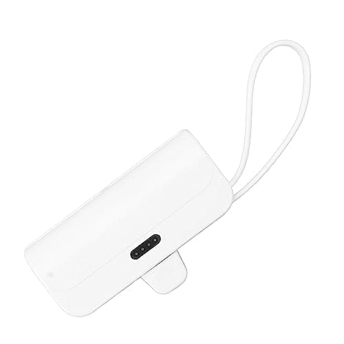 LICAEVEY Mini Portable Charger with Built in Cables for IOS and Type C, 2 in 1 USB C Power Bank for Emergency, Dual Input Charger for Travel and Outdoor Use — view 4