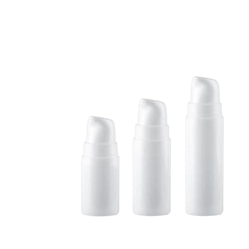 Alipis 6pcs Leak Proof Refillable Travel Toiletry Bottles Set, White Pp