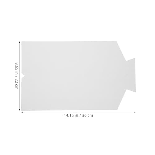 LRXIYODE Shirt Cardboard Inserts 22x36cm White Lightweight Paperboard for Men and Women Garment Folding and Packing 50PCS — view 2