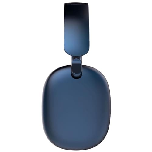 RORSOU C6 Active Noise Cancelling Headphones, Wireless Over Ear Bluetooth Headphones, 60H Playtime, Lightweight Folding Deep Bass Comfort Fit Ear Cups Headset with Mic for iPad/Travel/PC/Home Blue — view 2