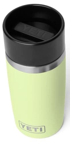 YETI Rambler 12 oz (355 ml) Travel Bottle with 100% Leakproof Hotshot Commuter Cap, Vacuum Insulated Stainless Steel Coffee Flask for Travel & Commute, Grasshopper
