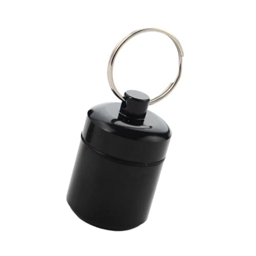 LeeQinersw Aluminum Pill Keychain Container Creams Earplug for Biking Traveling Outdoor — view 6