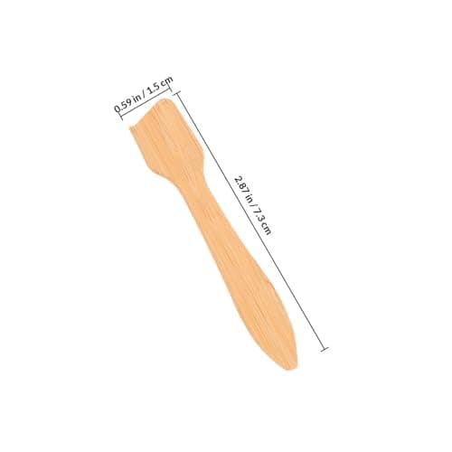 TOVINANNA 5pcs Mini Bamboo Spatula Set for Facial Mask Application, Portable Wooden Mask Applicator Tools for Home Use and Travel, Reusable Skincare Product Spatulas — view 2