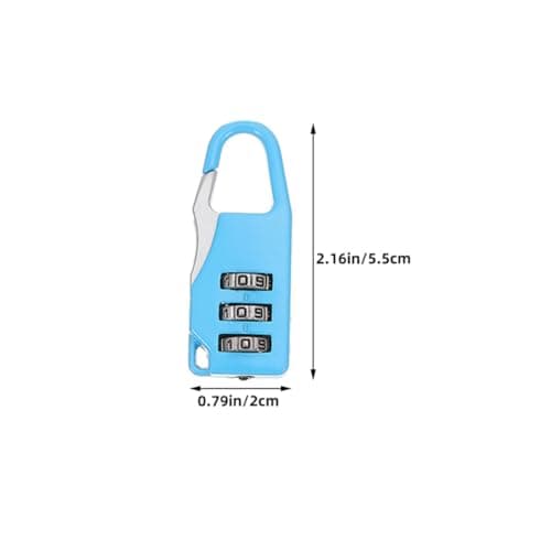 4pcs Luggage Combination Lock for Travel Students Iron Padlock — view 2