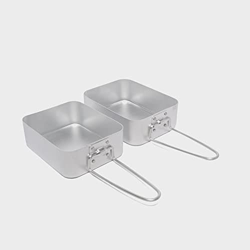 Eurohike Mess Tins - 2 Pack, Lightweight Stackable Mess Tins, Ideal for Backpacking, Camping, Fishing Trips and Expeditions, Camping Cookware, Camping Tableware, Camping Equipment — view 3