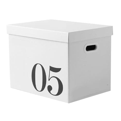 ZJchao Moving Boxes Medium and Large with Lid for Storage Packing Moving Cardboard Boxes Large Capacity fit for Store Books and Stationery Moving Boxes for Dormitory Packaging No.5 Box — view 5