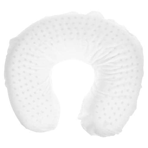 KONTONTY U Shaped Neck Pillow White for Cervical Support Natural Latex